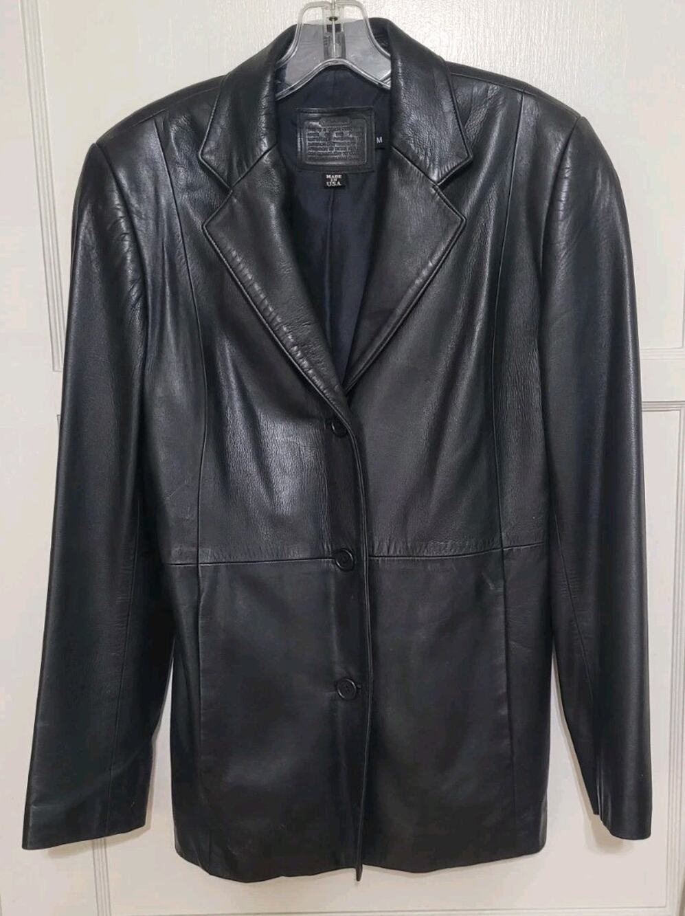 Coach Vintage 1990s Made In USA Buttery Soft Leather, Fully Lined, 3 Button, Med